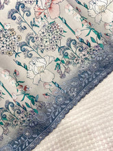 Tussar Silk Digital Printed Embroidery Work Saree